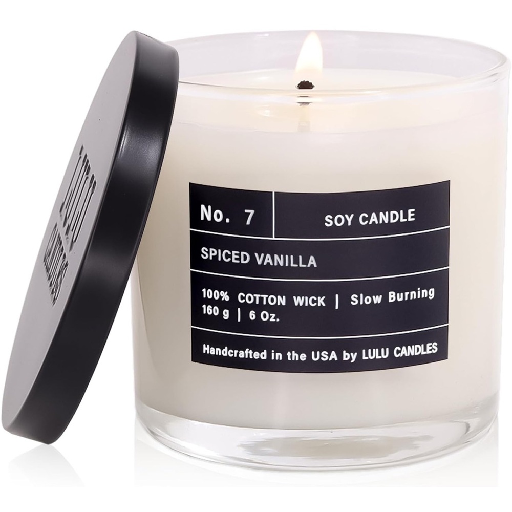 Lulu Candles | Spiced Vanilla | Luxury Scented Soy Jar Candle (6 Oz.)